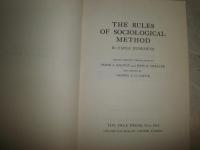 The Rules of Sociological Method　　Emile Durkheim著　　ヤケシミ汚難有　L2　