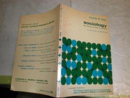 sociology the study of man in society    caroline B.rose著　　　ペーパーバック　ヤケシミ汚有　L2