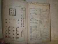 新撰　東西年表　　井上頼国　大槻如電撰　和装　ヤケシミ多し　汚難痛有　少書入れ有　蔵印大あり　H3左1