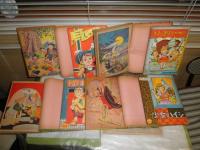 世界名作文庫1‐3・5‐7・9・11　計8冊　　小学二年生ふろく　ねむりひめ　トムのぼうけん　少女ハイジ　宝島　ヨハンのたび　オズのまほうつかい　ニルスのぼうけん　三じゅうし　ヤケシミ汚難痛有　記名有　J1中