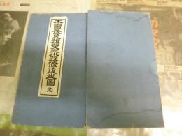 木曽長良揖斐三川改修後之図　　地図色刷り　シミ・虫食い有　　表紙・題箋付き　H2左3