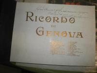 RICORDO  DI  GENOVA   30葉　　洋書写真集　ヤケシミ汚難痛有　レターパックライト370円送付　H2左4下