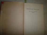 FRANCIS　BACON　philosopher of industrial science   Benjamin Farrington　　ハードカバー　紙カバー切れ破れ痛有　　ヤケシミ汚難痛有　S3右
