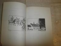 ニュルンベルクの道画師 　　　さし絵「中世の窓から」　　双書・美術の泉　初版　　絵安野光雅　　対談阿部謹也　　ヤケシミ少汚有　　E3右上
