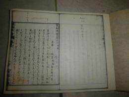 花咲一男旧蔵品　　・装剣奇賞天明元年1781年　六・七巻部分の原本複写　和装製本済　　花咲氏メモ書き有　E10右