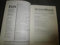ISIS　イシス　CURRENT　BIBLIO　GRAPHY ほか　　不揃計13冊セット　ヤケシミ汚難少書入れ有　　J3左別棚　　ゆうパック送付
