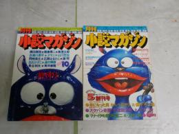 月刊小説マガジン　　創刊号・終刊号　　2冊セット　末井昭編集発行人　ヤケシミ汚有　E10左上段　　