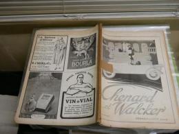 Chenard　et  Walcker  L'ILLUSTRRATION  NOEL  一部剥離有　ヤケシミ汚難痛有　　背補修有　　3F奥　　ゆうパック送付　　