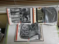 岩波写真文庫　ファイル3冊セット　計18冊　　正倉院　千代田城　美人画　鳥獣戯画　源氏物語絵巻　ほか　　ヤケシミ汚難痛有　　レターパックプラス送付　　E3右