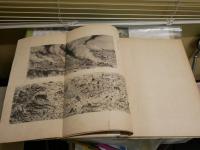 関東大震災画帖　　東京十画伯写真　　初版函　函毀れ難痛多し　ヤケシミ汚多し　E1右中　