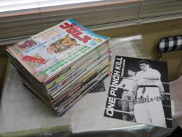 週刊プロレス　創刊号‐289号　不揃46冊セット　ヤケシミ汚難痛有　誠心会館プログラム1部有　　ゆうパック送付　　S1上段　