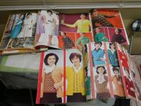 主婦の友付録8点セット　　　表紙・小川知子　坂口良子　紀比呂子　仁科明子　星由里子　司葉子ほか　　ヤケシミ汚難有　E4左下