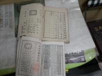 ・古今書画家名鑑　大正2年7月143頁　・美術鑑定便覧3輯　明治27年3月177頁　・懐中書画便覧　昭和14年8月55版増補訂正118頁　・全国画家番附表　改正大正9年1月36頁　・大日本画家諸家大系図一覧　明治24年11月　ヤケシミ汚難痛有　合計5点セット　E10右奥箱