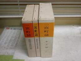 一宮町誌　　本文編・近世文書目録編・近世文書資料編　　全3冊セット　ヤケシミ汚難痛　ゆうパック送付　　H2上段