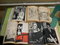 文藝春秋　漫画讀本　　不揃計6冊　8巻2号　13巻9・12号　14巻5号　16巻1・9号　　ヤケシミ汚多し　難痛有　レターパックプラス送付　E5左