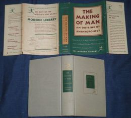 The Making of Man an outline of anthropology  V.F.Calverton著　ハードカバー　ヤケシミ汚難有　紙カバー切れ破れ有　L2