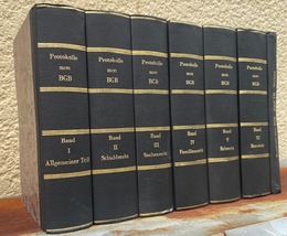 Protokolle der Kommission fur die Zweite Lesung des Entwurfs des Burgerlichen Gesetzbuchs. im Auftrage des Reichs-justizamts bearbeitet von Dr. Achilles, Dr. Spahn, Dr. Gebhard