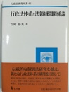 行政法体系と法領域間関係論