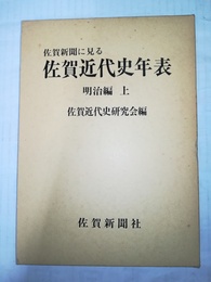 佐賀新聞に見る佐賀近代史年表 明治編:上