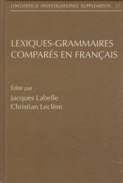 Lexiques-grammaires comparés en français : actes du colloque international de Montréal (3-5 juin 1992)