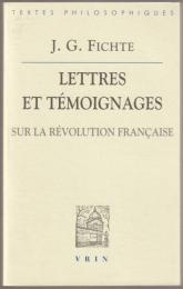 Lettres et témoignages sur la Révolution française.