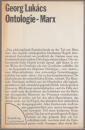 Zur Ontologie des gesellschaftlichen Seins : die ontologischen Grundprinzipien von Marx.