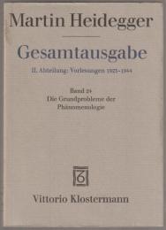 Die Grundprobleme der Phänomenologie.