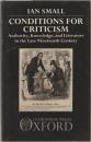 Conditions for criticism : authority, knowledge, and literature in the late nineteenth century.
