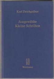 Ausgewählte kleine Schriften.