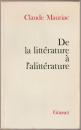 De la littérature à l'alittérature.