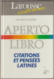 Aperto libro : citations et pensées latines.