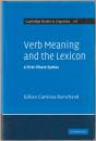 Verb meaning and the lexicon : a first-phase syntax.
