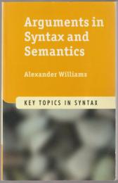 Arguments in syntax and semantics.