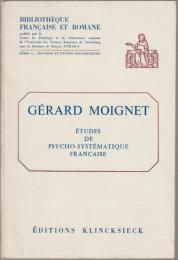 Études de psycho-systématique française.