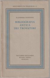 Bibliografia antica dei trovatori.