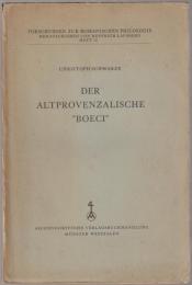Der altprovenzalische "Boeci".