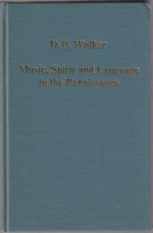 Music, spirit, and language in the Renaissance