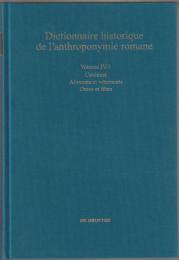 Dictionnaire historique de l'anthroponymie romane Patronymica Romanica (PatRom)