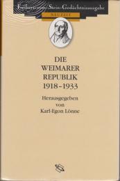 Die Weimarer Republik 1918-1933