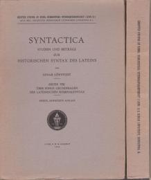 Syntactica : Studien und Beitrage zur historischen Syntax des Lateins