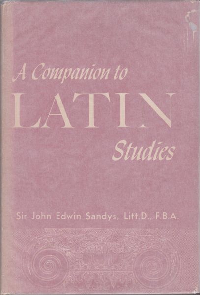 A companion to Latin studies cover