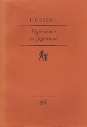 Expérience et jugement : recherches en vue d'une généalogie de la logique