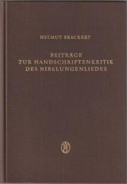 Beiträge zur Handschriftenkritik des Nibelungenliedes