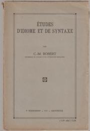 Études d'idiome et de syntaxe