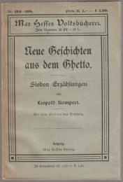 Neue Geschichten aus dem Ghetto : Sieben Erzahlungen.