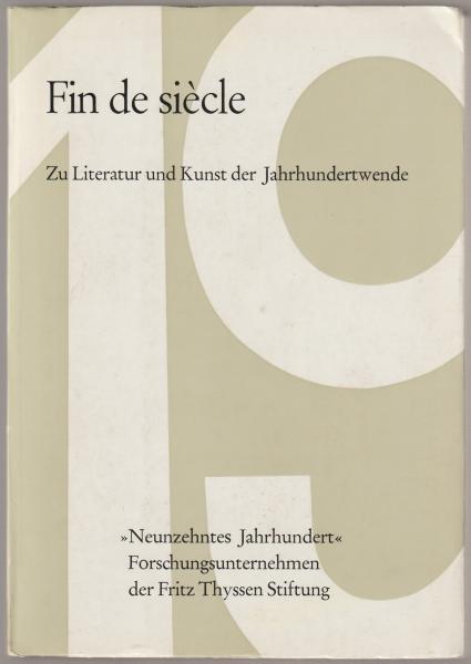 Fin De Siecle Literatur Fin de siècle : zu Literatur und Kunst der Jahrhundertwende