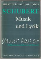 Schubert : Musik u. Lyrik ; Notenbeiheft