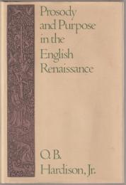 Prosody and purpose in the English Renaissance