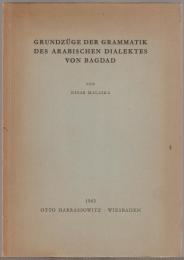 Grundzüge der Grammatik des arabischen Dialektes von Bagdad.