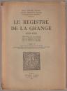 Le registre de La Grange 1659-1685 